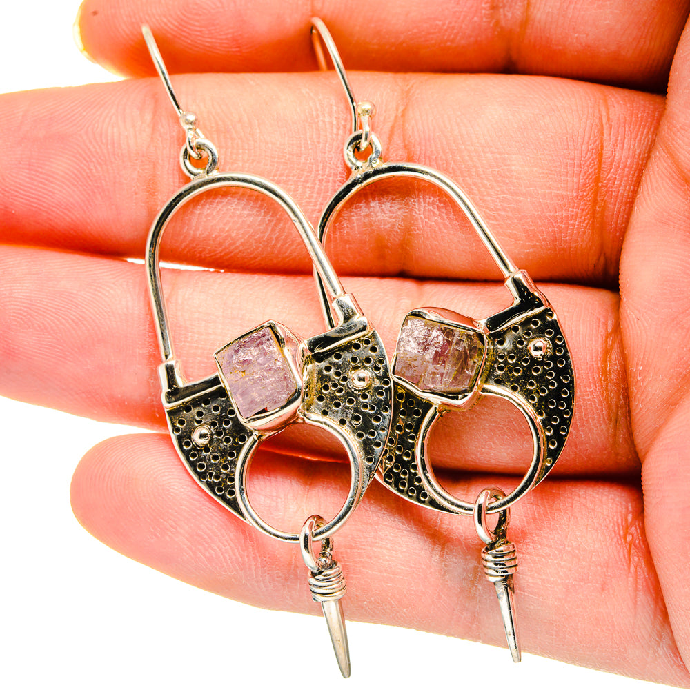 Rose Quartz Earrings handcrafted by Anasilvercos - EARR420240
