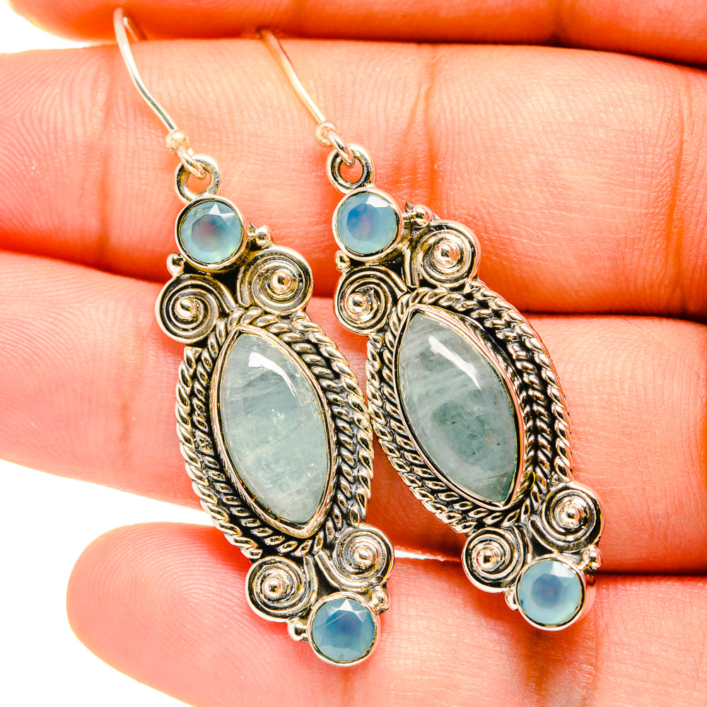 Aquamarine Earrings handcrafted by Anasilvercos - EARR420256