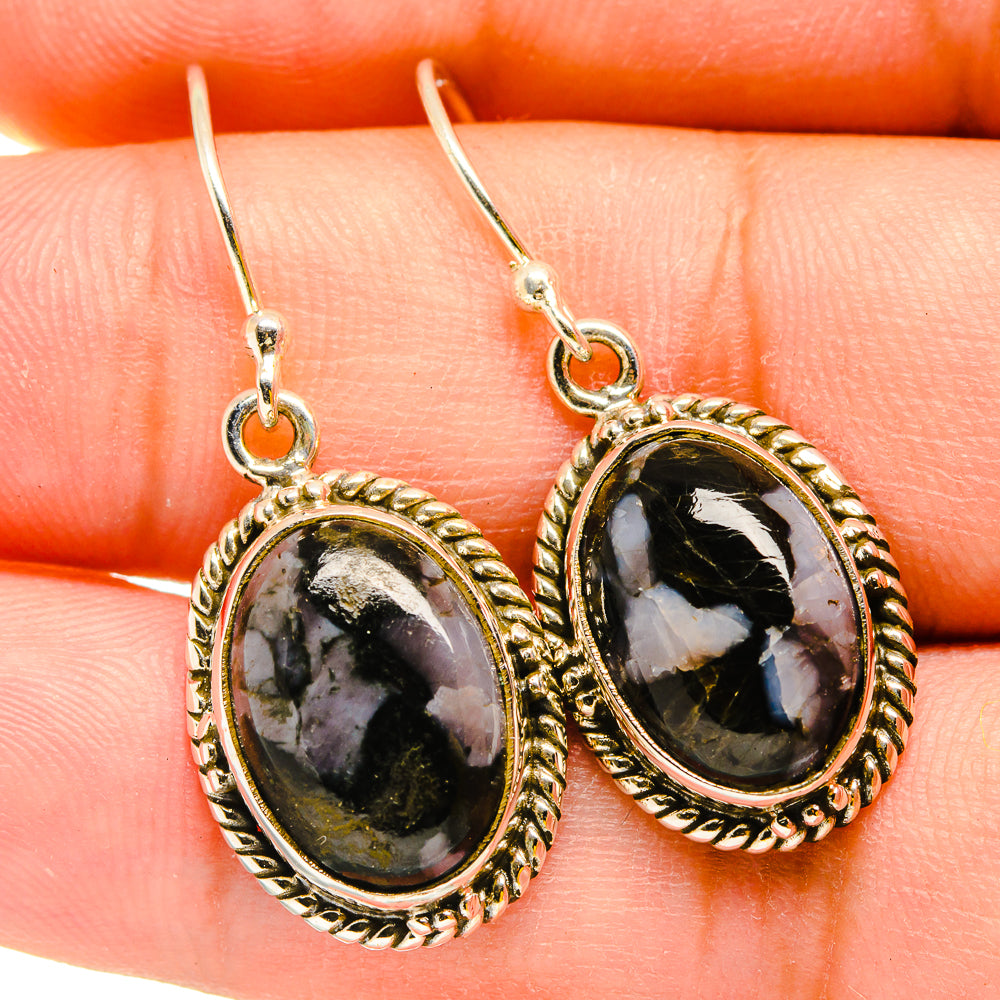 Gabbro Stone Earrings handcrafted by Anasilvercos - EARR420278