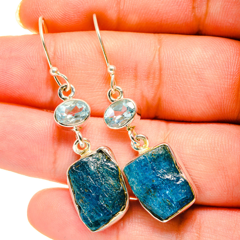 Apatite Earrings handcrafted by Anasilvercos - EARR420292