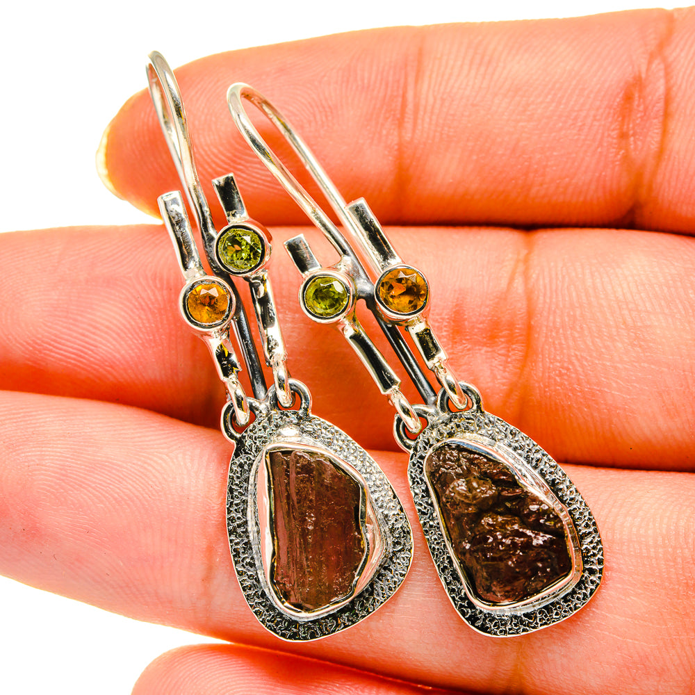 Pink Tourmaline Earrings handcrafted by Anasilvercos - EARR420310