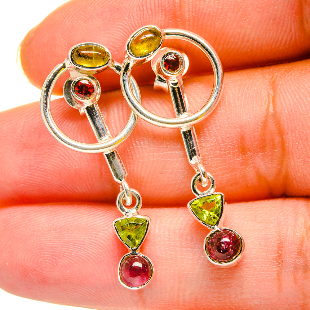 Pink Tourmaline Earrings handcrafted by Anasilvercos - EARR420320