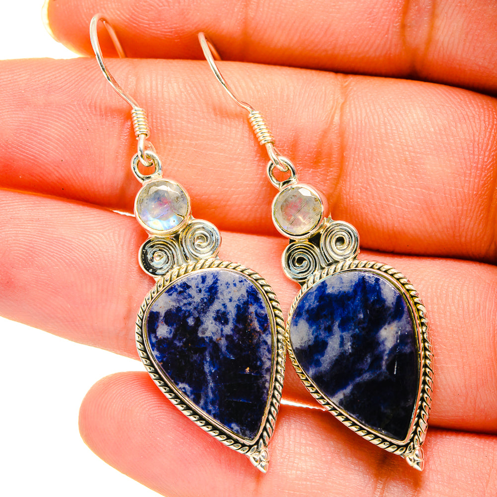 Sodalite Earrings handcrafted by Anasilvercos - EARR420323