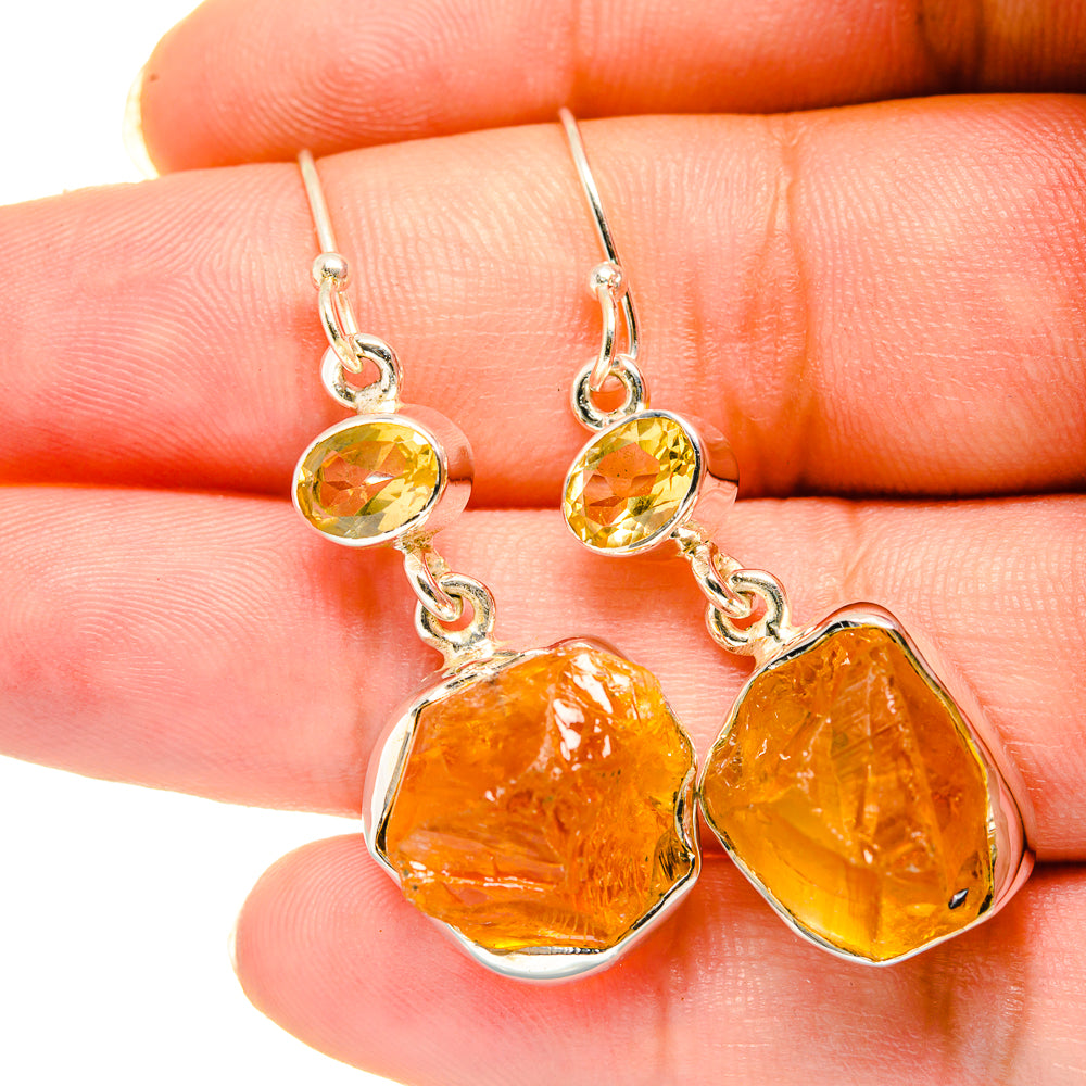 Citrine Earrings handcrafted by Anasilvercos - EARR420334