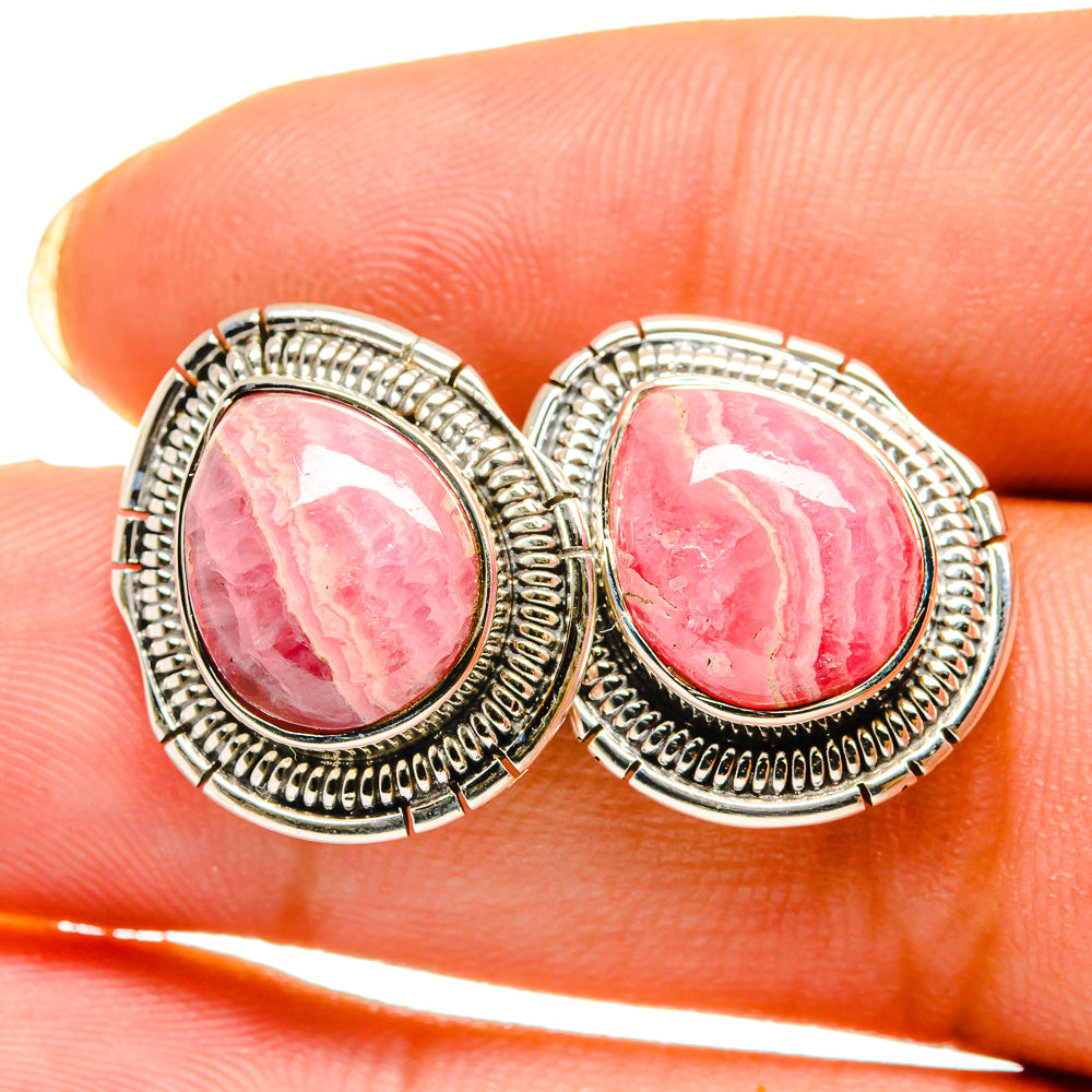 Rhodochrosite Earrings handcrafted by Anasilvercos - EARR420368