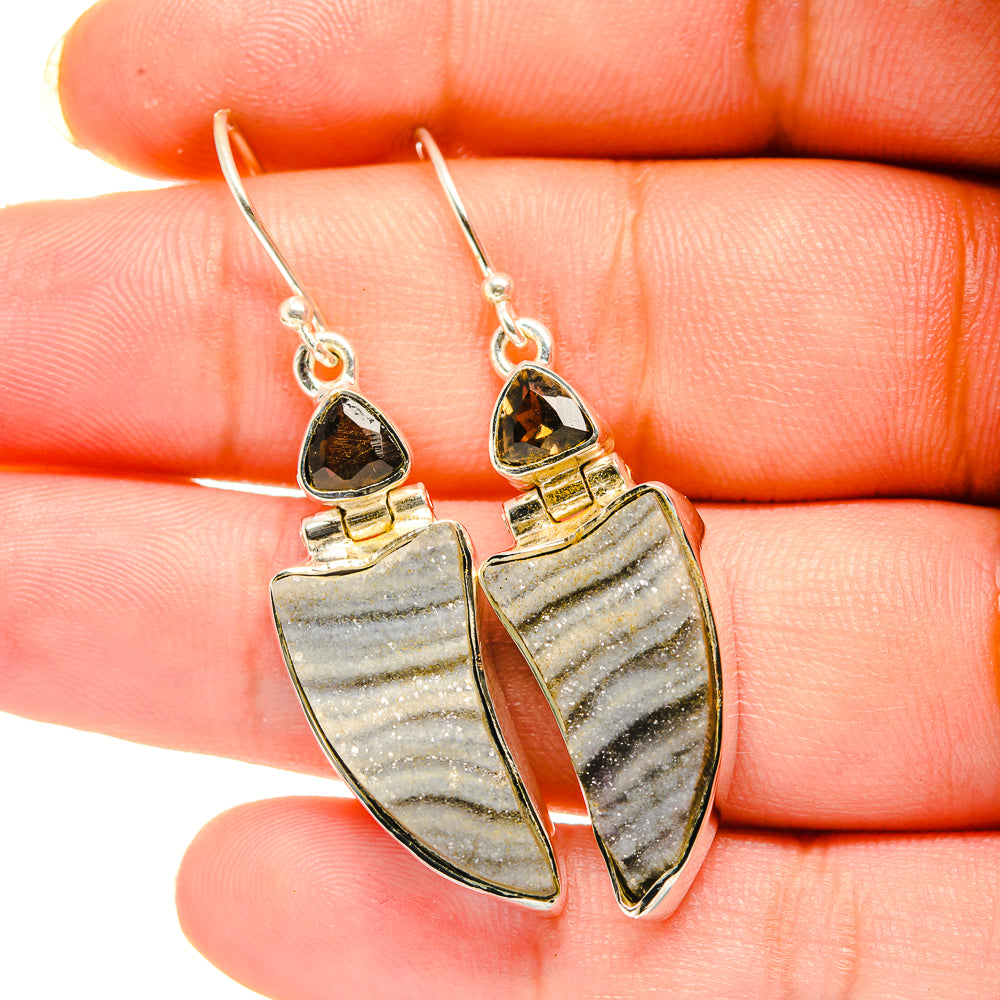 Desert Druzy Earrings handcrafted by Anasilvercos - EARR420374