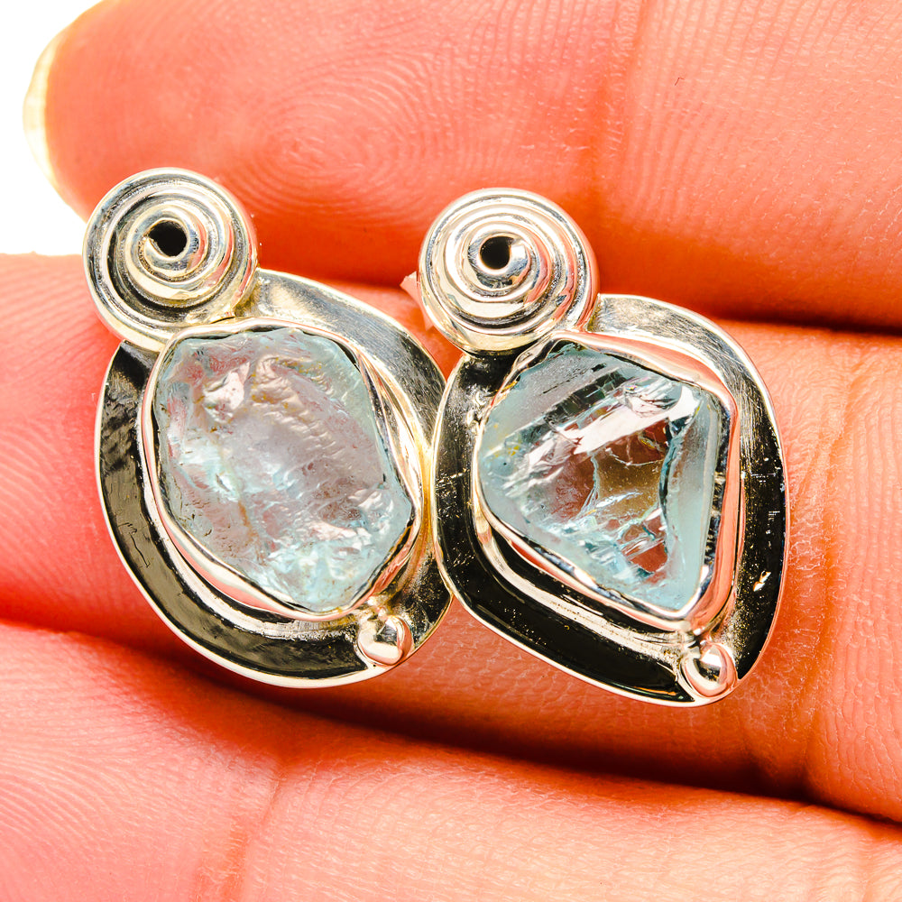 Aquamarine Earrings handcrafted by Anasilvercos - EARR420380