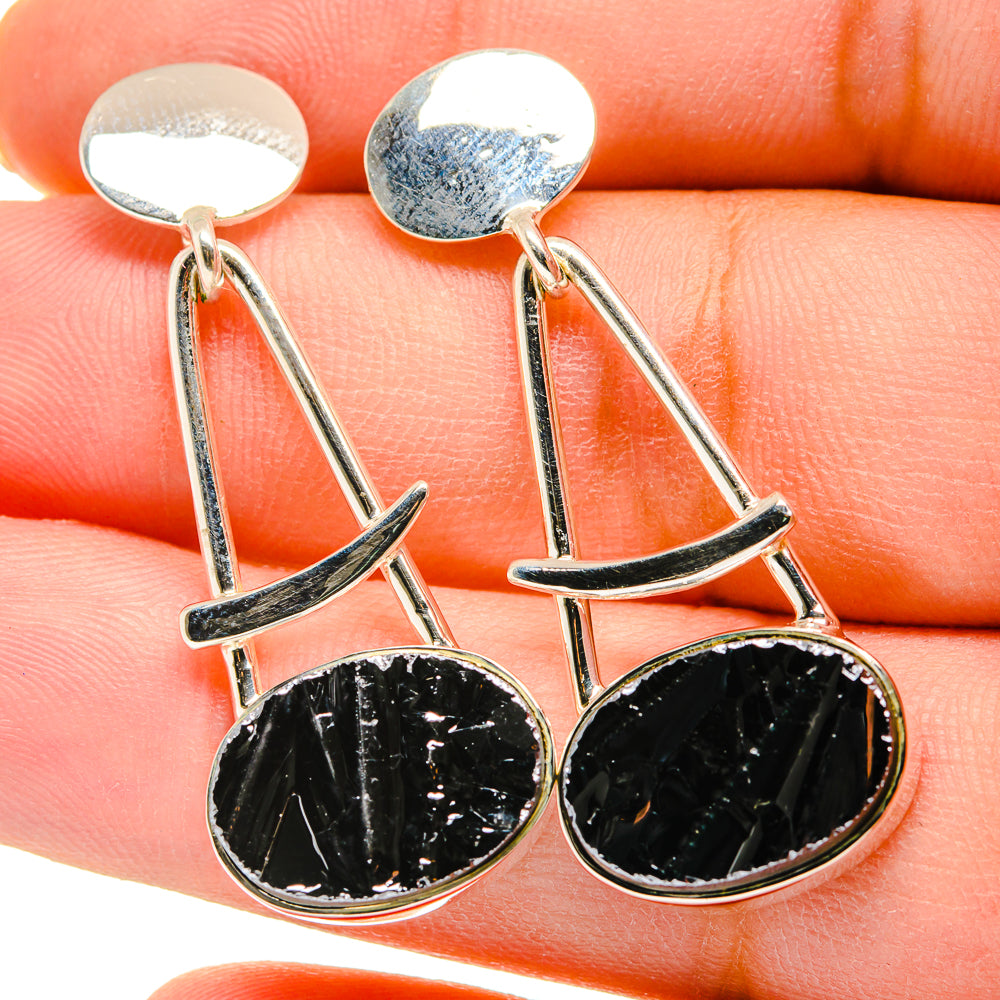 Shungite Earrings handcrafted by Anasilvercos - EARR420383