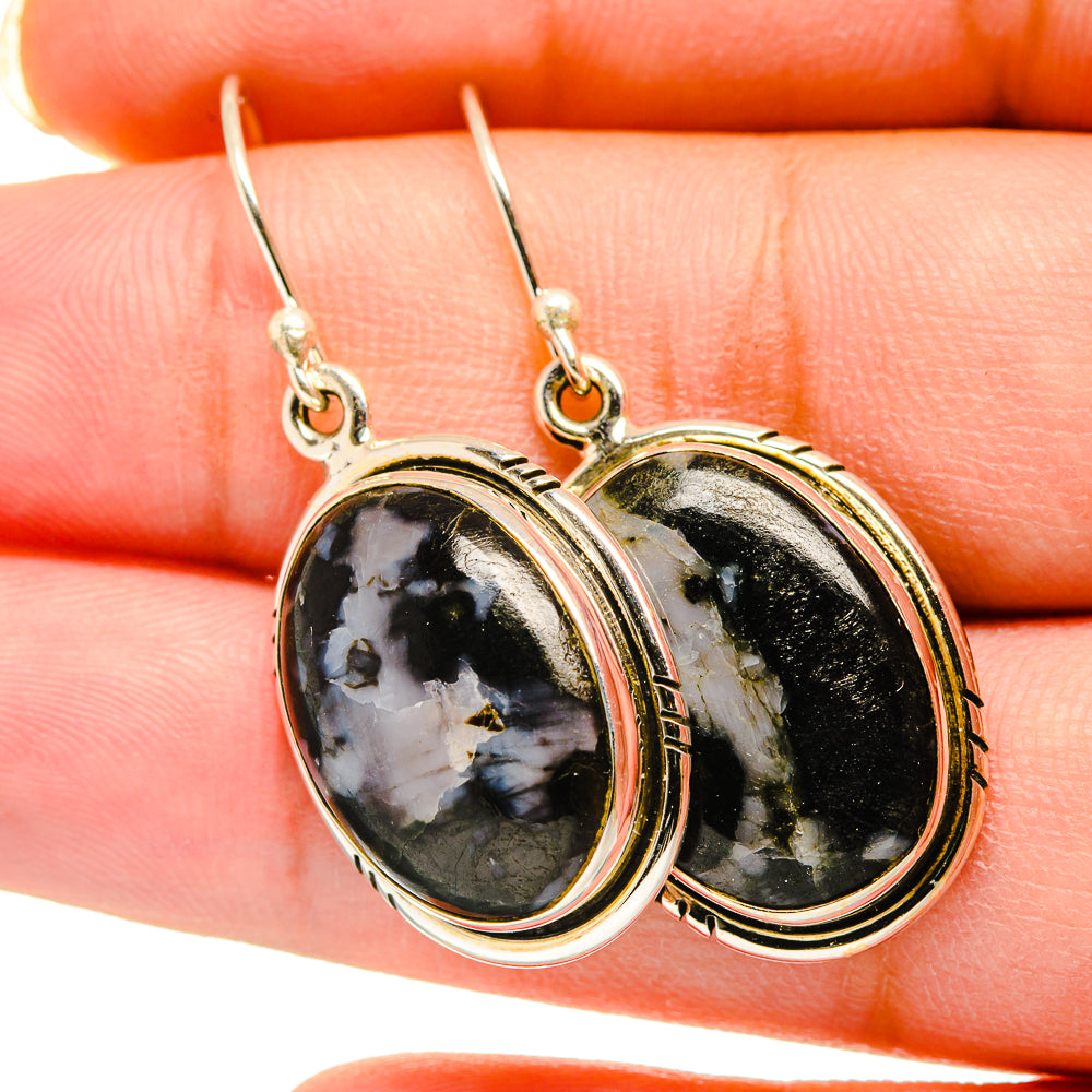 Gabbro Stone Earrings handcrafted by Anasilvercos - EARR420385