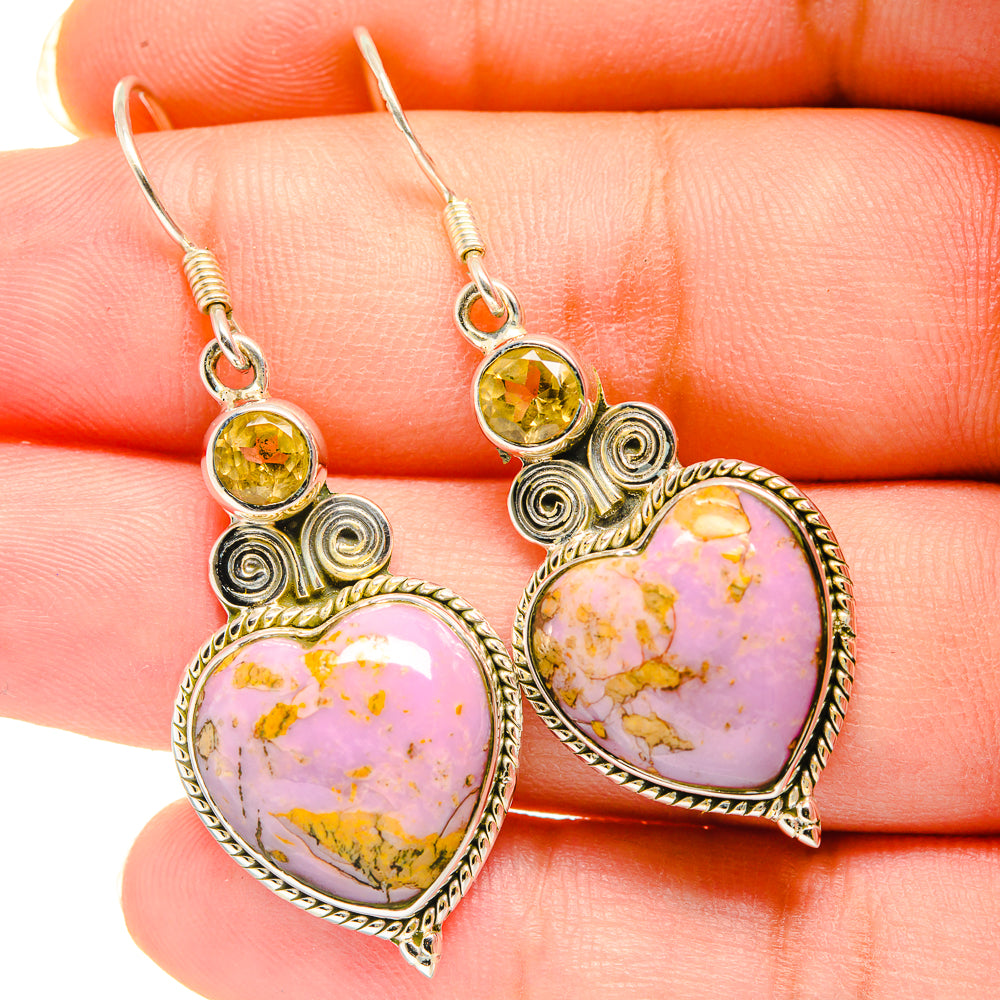 Phosphosiderite Earrings handcrafted by Anasilvercos - EARR420387