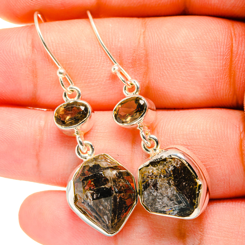 Herkimer Diamond Earrings handcrafted by Anasilvercos - EARR420397