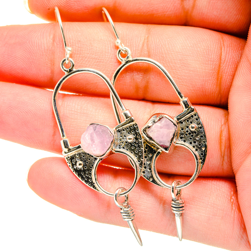 Kunzite Earrings handcrafted by Anasilvercos - EARR420402