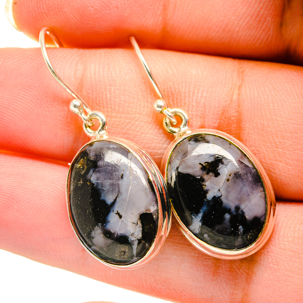 Gabbro Stone Earrings handcrafted by Anasilvercos - EARR420405