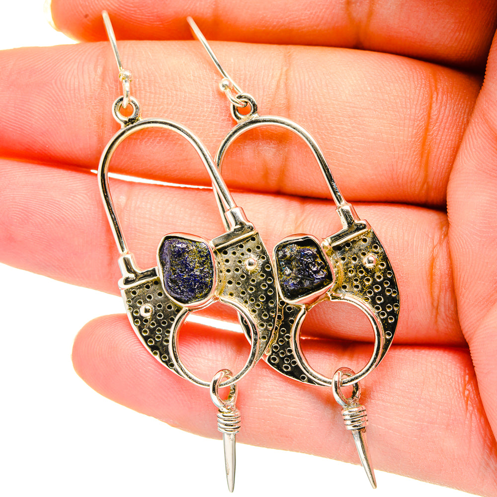 Lapis Lazuli Earrings handcrafted by Anasilvercos - EARR420423