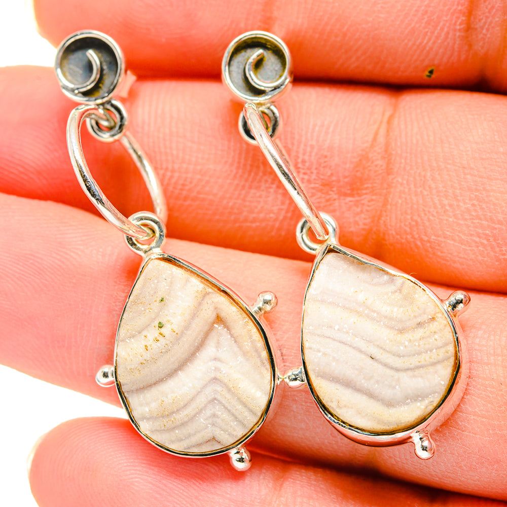 Desert Druzy Earrings handcrafted by Anasilvercos - EARR420448