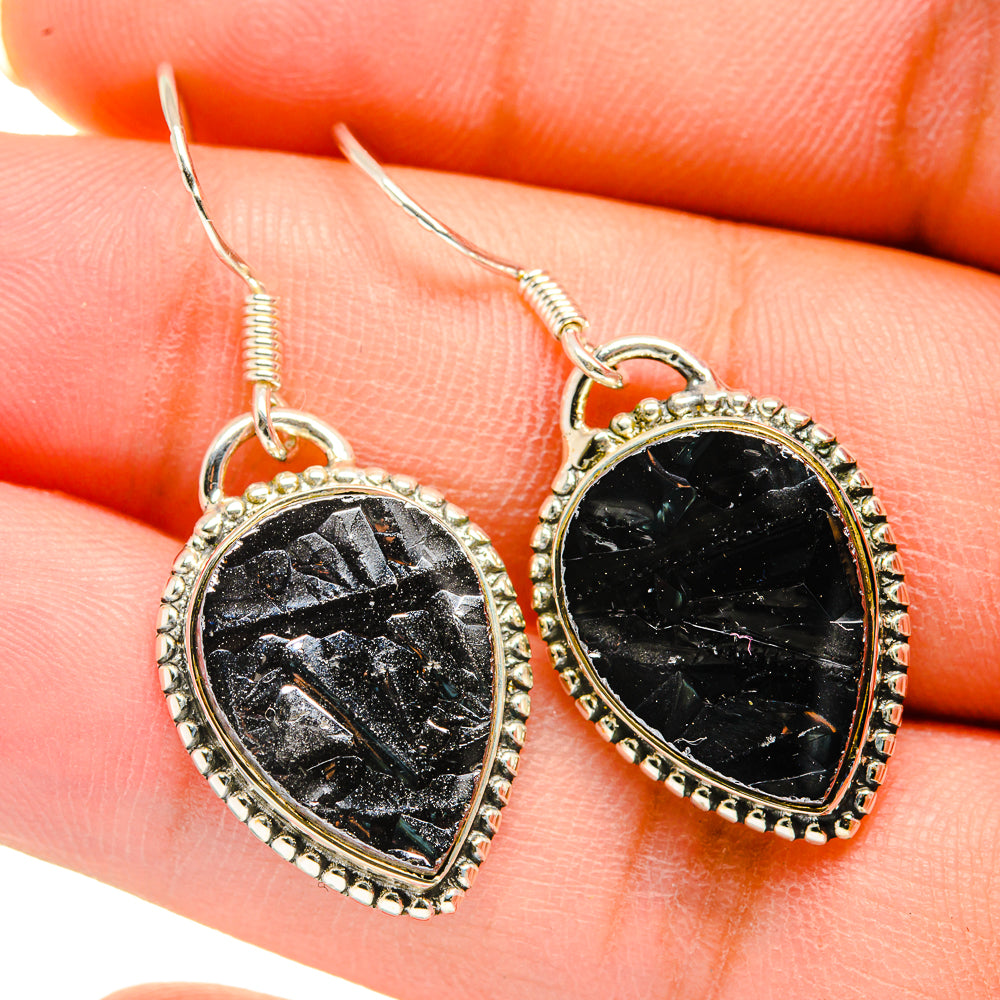 Shungite Earrings handcrafted by Anasilvercos - EARR420462