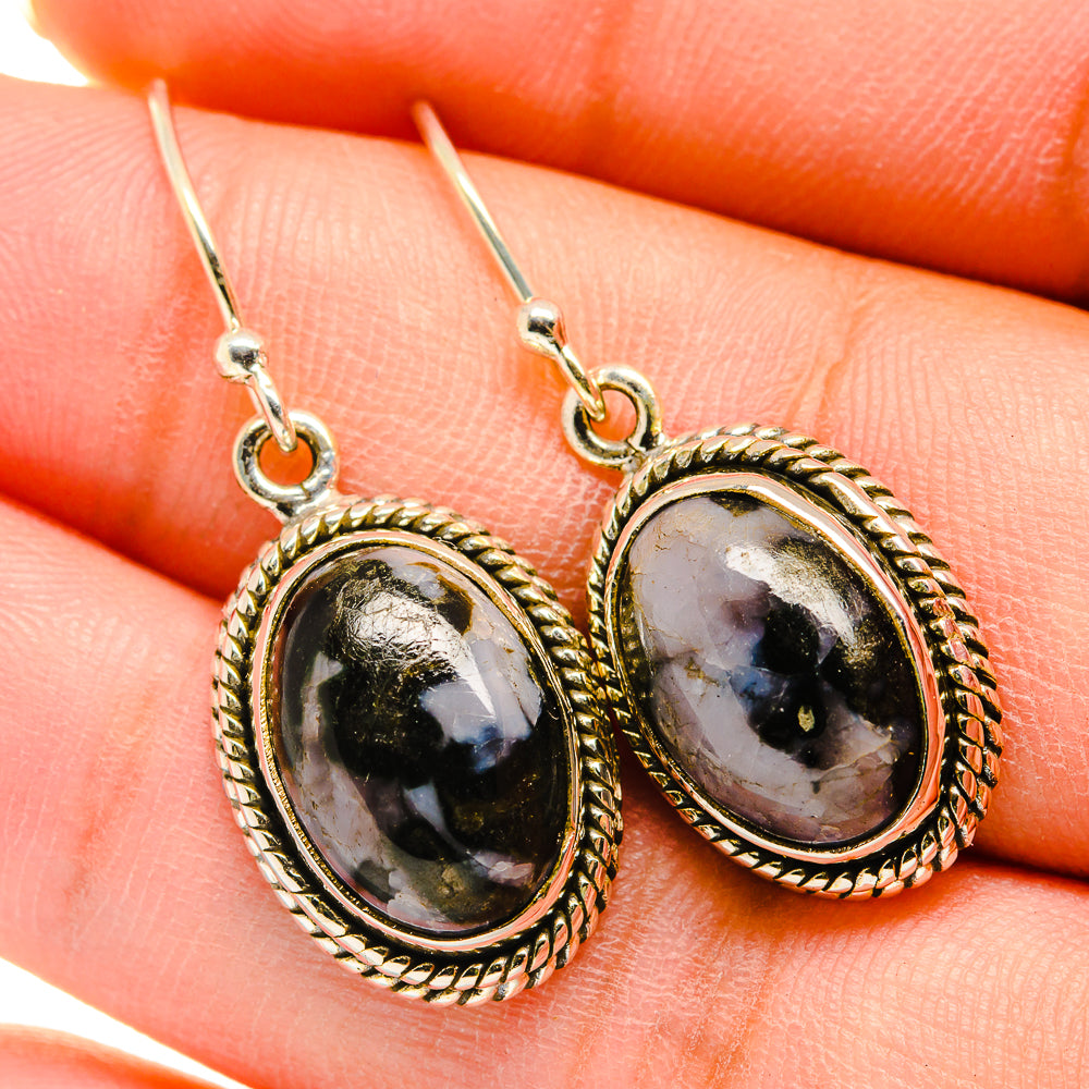 Gabbro Stone Earrings handcrafted by Anasilvercos - EARR420463