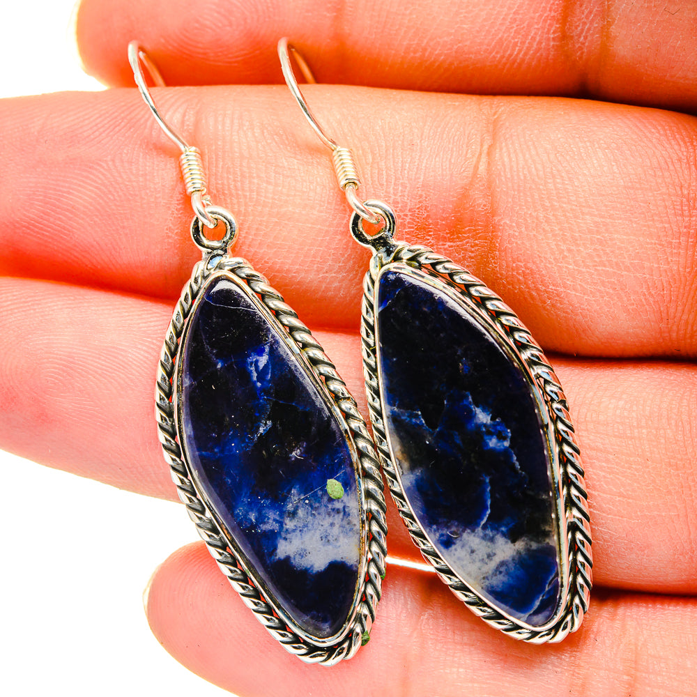 Sodalite Earrings handcrafted by Anasilvercos - EARR420472