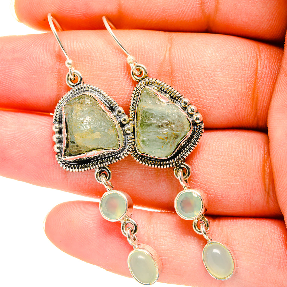 Aquamarine Earrings handcrafted by Anasilvercos - EARR420475