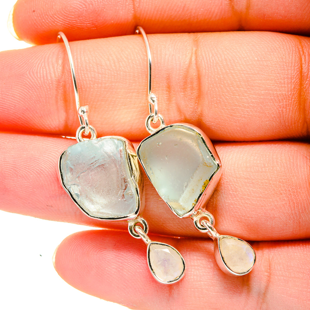 Aquamarine Earrings handcrafted by Anasilvercos - EARR420482