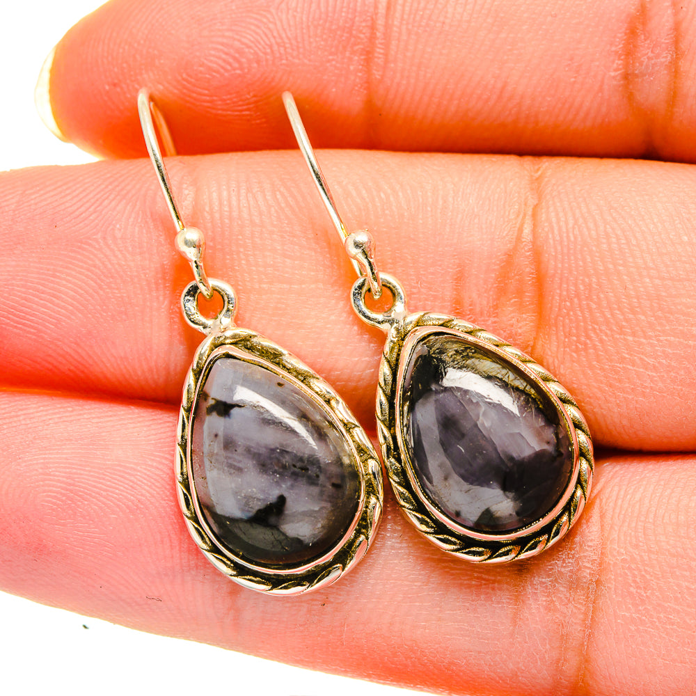 Gabbro Stone Earrings handcrafted by Anasilvercos - EARR420483