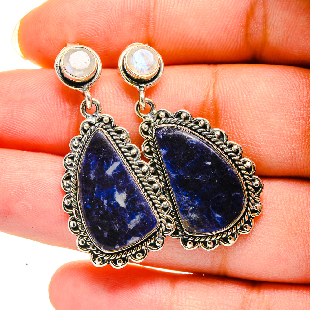 Sodalite Earrings handcrafted by Anasilvercos - EARR420489