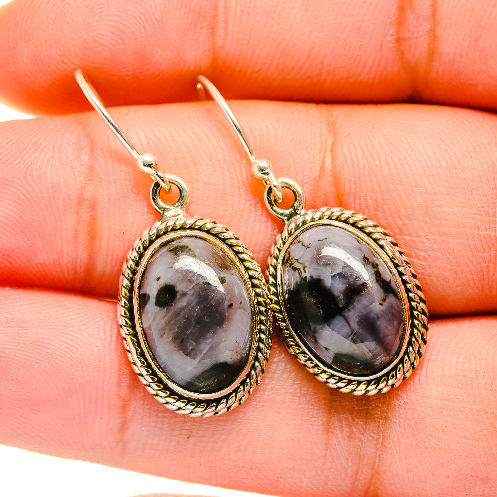 Gabbro Stone Earrings handcrafted by Anasilvercos - EARR420495