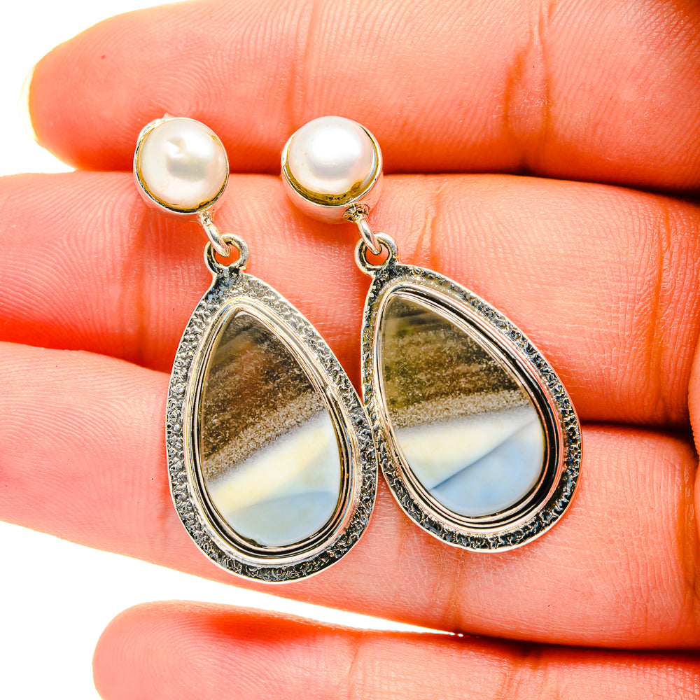 Owyhee Opal Earrings handcrafted by Anasilvercos - EARR420503