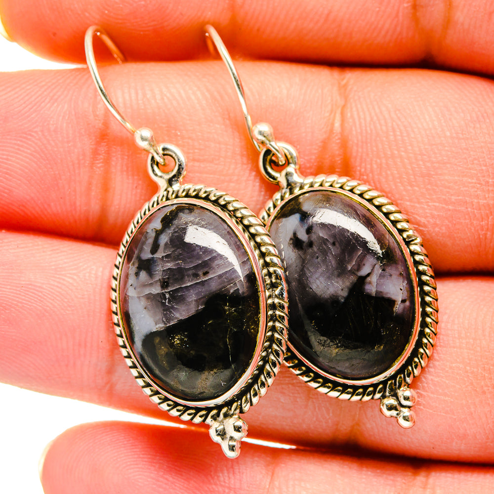 Gabbro Stone Earrings handcrafted by Anasilvercos - EARR420505