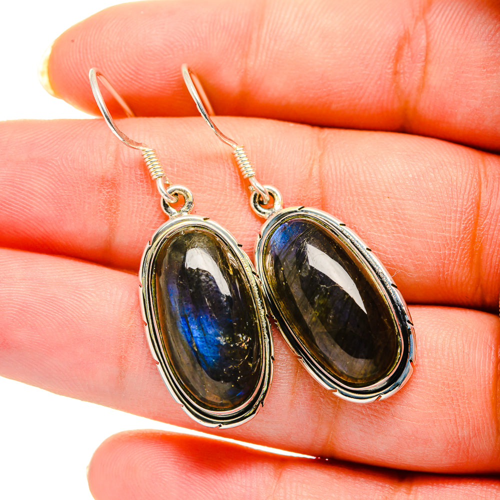 Labradorite Earrings handcrafted by Anasilvercos - EARR420545