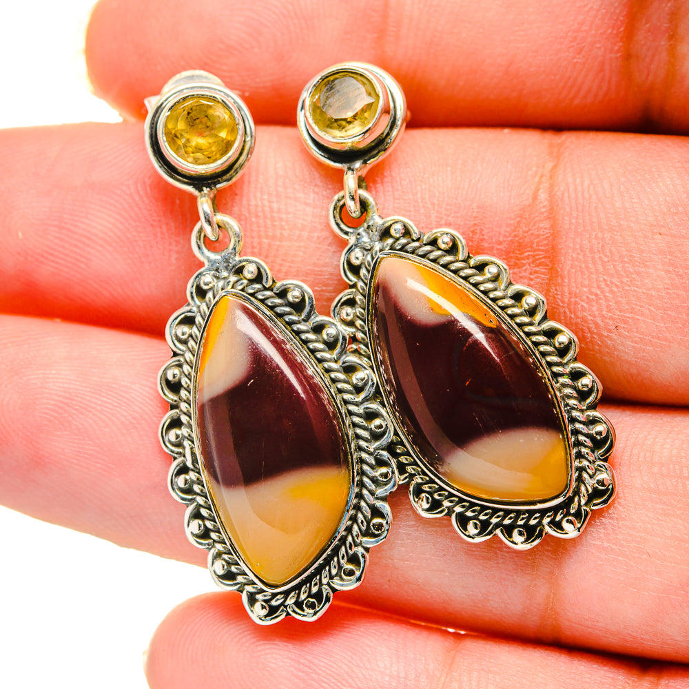 Mookaite Earrings handcrafted by Anasilvercos - EARR420548