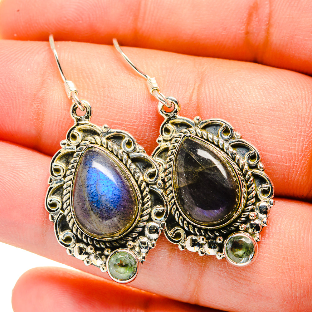 Labradorite Earrings handcrafted by Anasilvercos - EARR420551