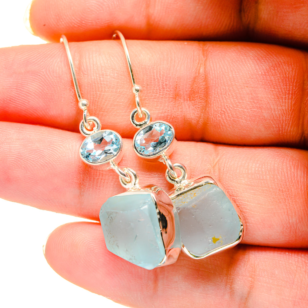 Aquamarine Earrings handcrafted by Anasilvercos - EARR420561