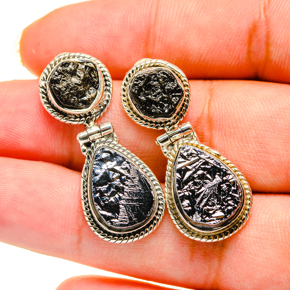 Shungite Earrings handcrafted by Anasilvercos - EARR420569