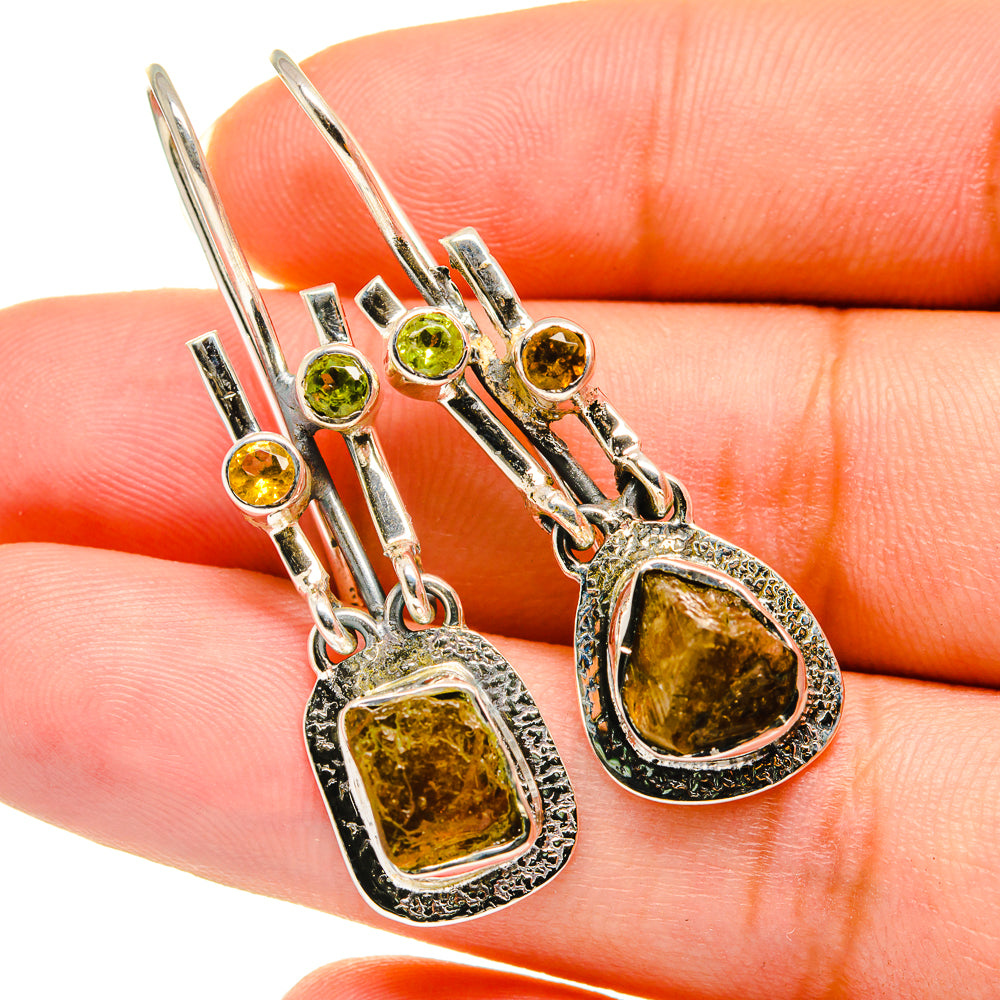 Citrine Earrings handcrafted by Anasilvercos - EARR420578