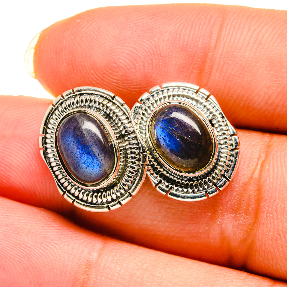 Labradorite Earrings handcrafted by Anasilvercos - EARR420588