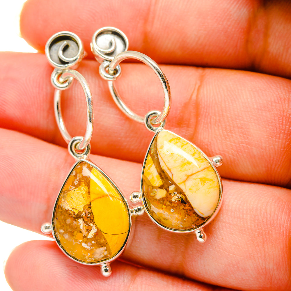 Brecciated Mookaite Earrings handcrafted by Anasilvercos - EARR420590