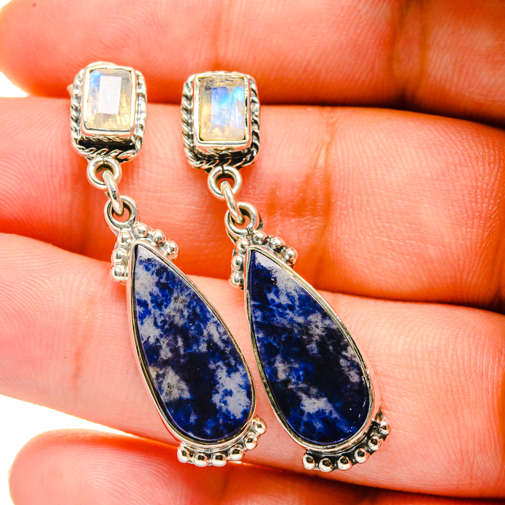 Sodalite Earrings handcrafted by Anasilvercos - EARR420597