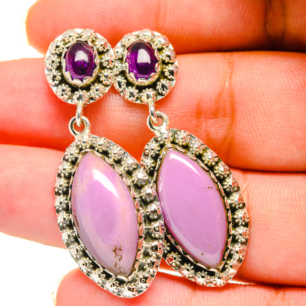 Phosphosiderite Earrings handcrafted by Anasilvercos - EARR420598