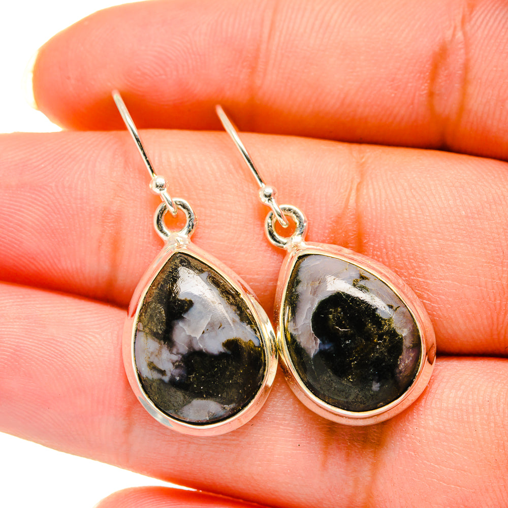 Gabbro Stone Earrings handcrafted by Anasilvercos - EARR420604