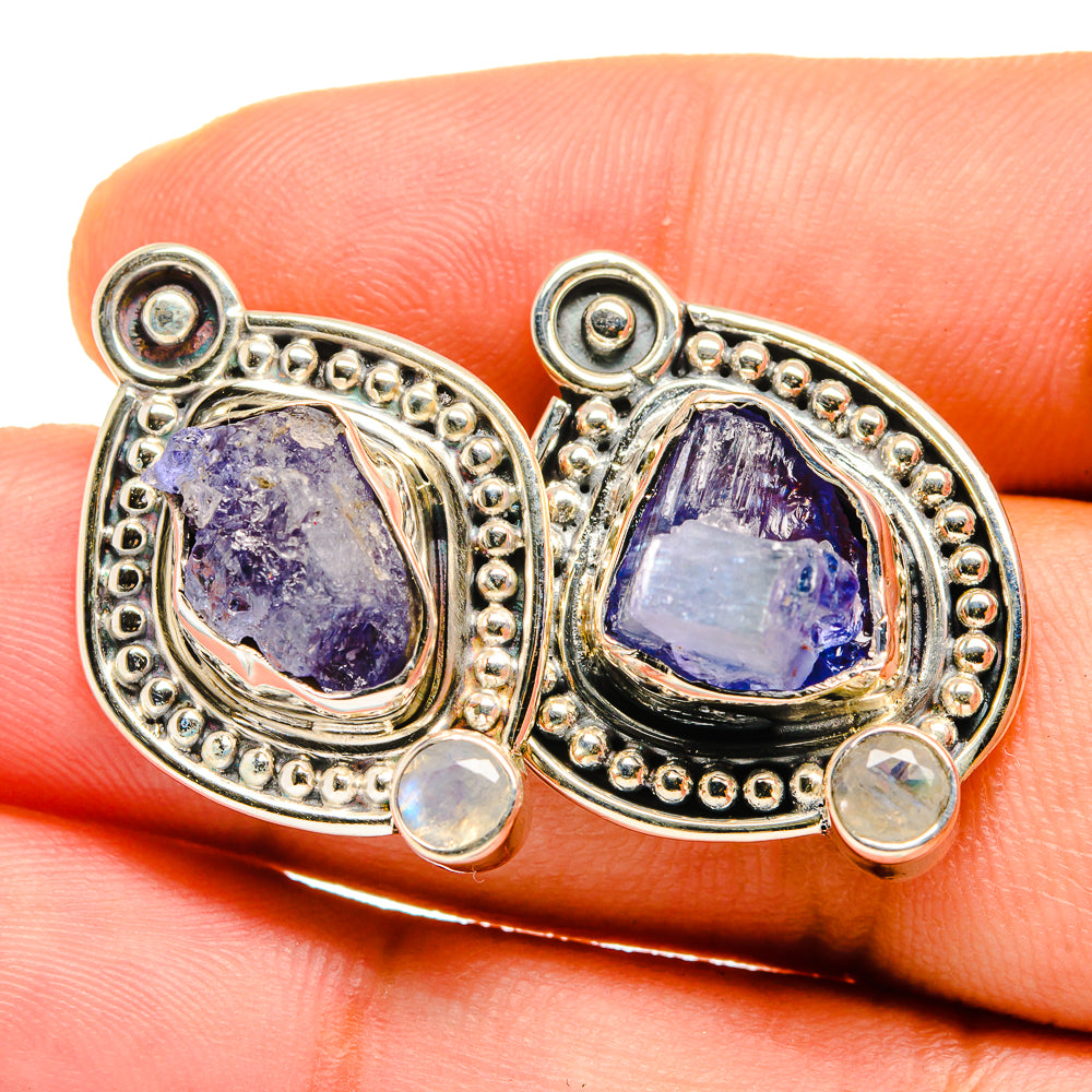 Tanzanite Earrings handcrafted by Anasilvercos - EARR420633