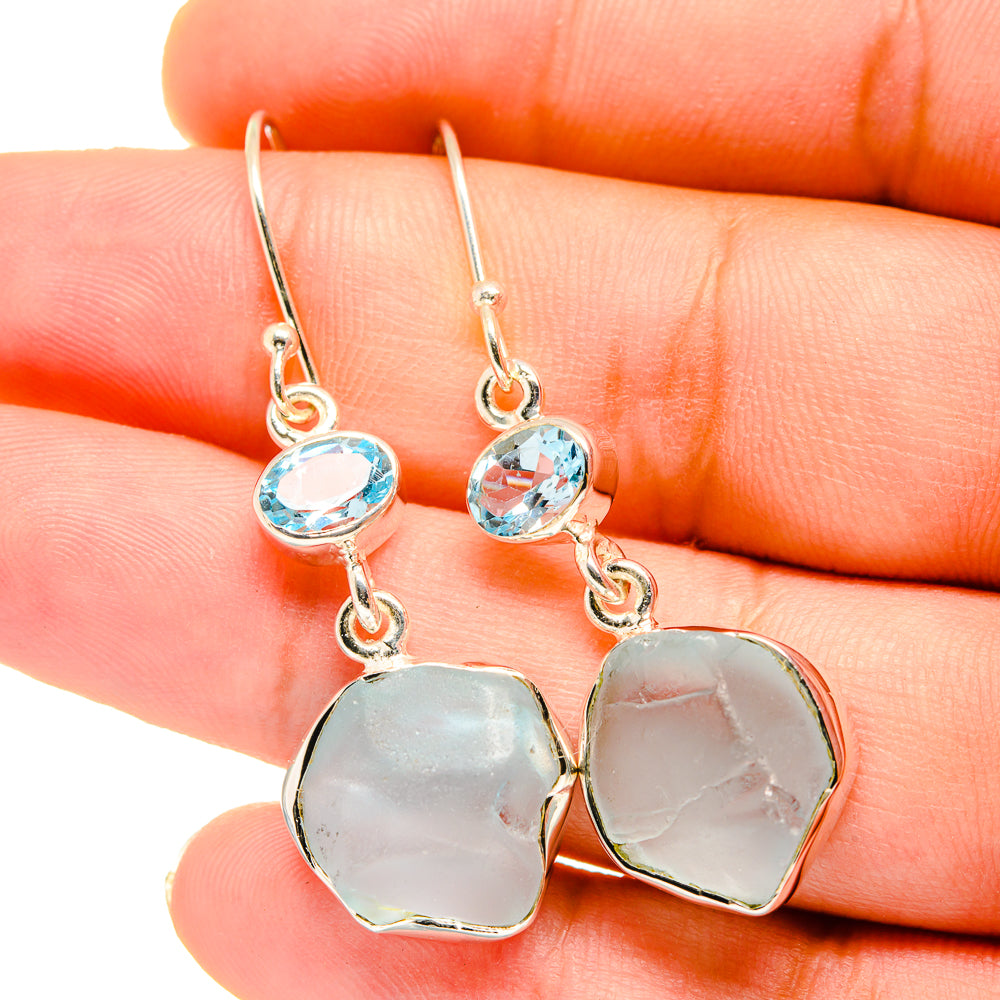 Aquamarine Earrings handcrafted by Anasilvercos - EARR420636