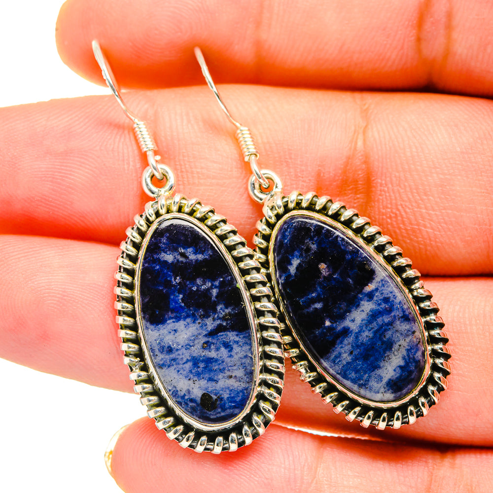 Sodalite Earrings handcrafted by Anasilvercos - EARR420641