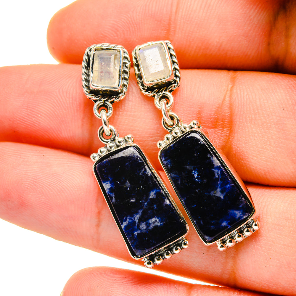 Sodalite Earrings handcrafted by Anasilvercos - EARR420688