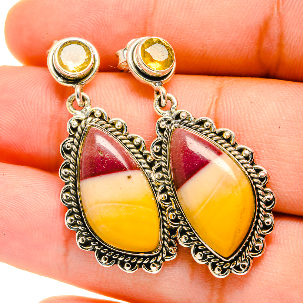 Mookaite Earrings handcrafted by Anasilvercos - EARR420690