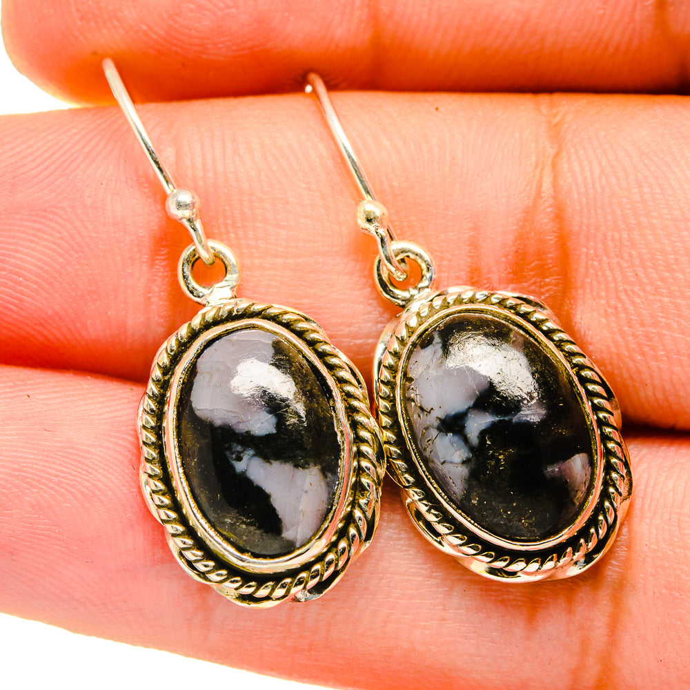 Gabbro Stone Earrings handcrafted by Anasilvercos - EARR420691