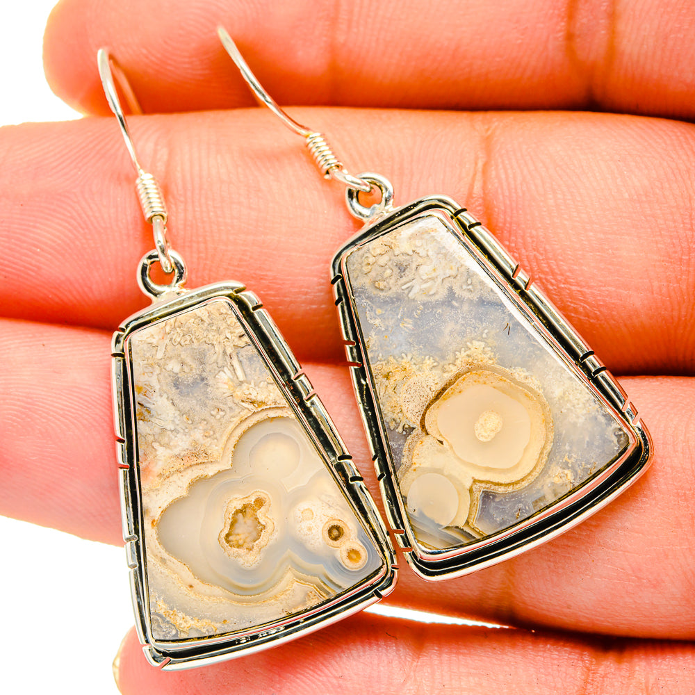 Ocean Jasper Earrings handcrafted by Anasilvercos - EARR420696