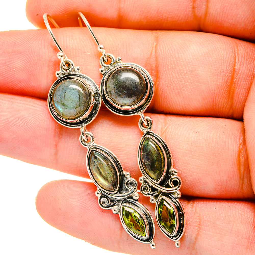 Labradorite Earrings handcrafted by Anasilvercos - EARR420707