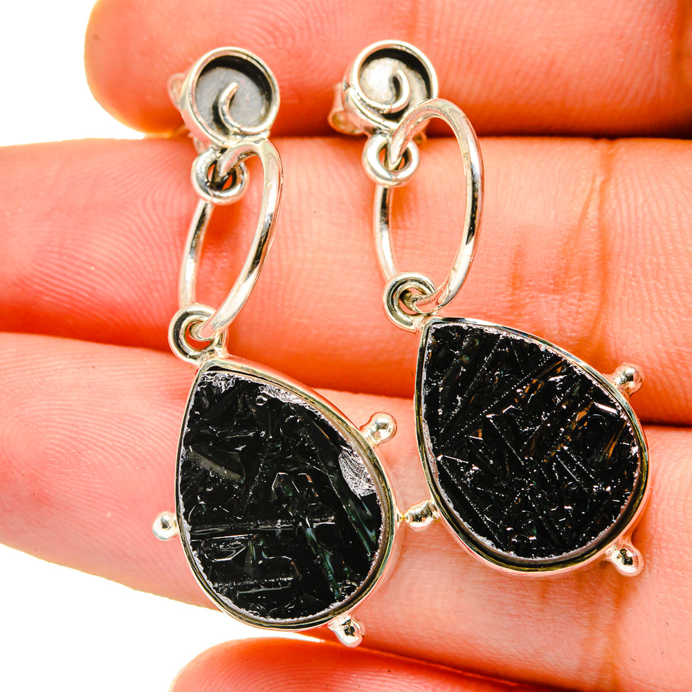 Shungite Earrings handcrafted by Anasilvercos - EARR420720