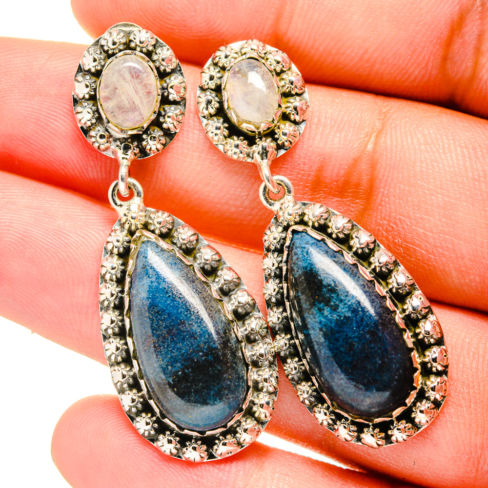 Chrysocolla Earrings handcrafted by Anasilvercos - EARR420735